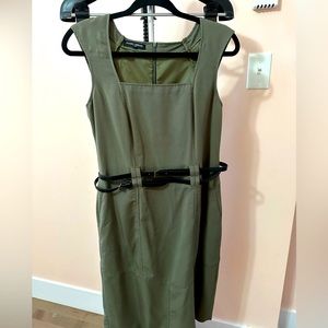 Mario Serrani Olive Green Office/Casual Dress in Size M